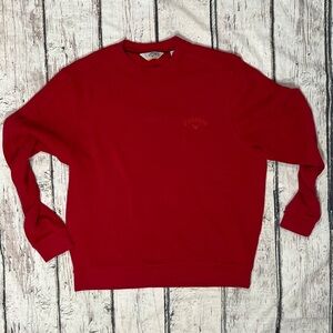 Callaway Stretch Red Golf Sports Tennis Country Club Mens Sweater